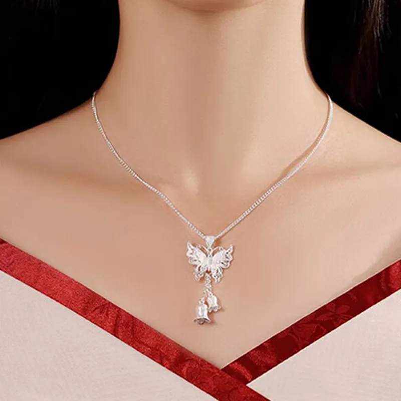 CHINA GOLD S999 Fine Silver Necklaces Women's-1