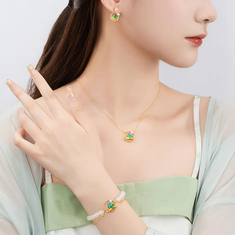 CHINA GOLD Pearl Necklaces Women's-4