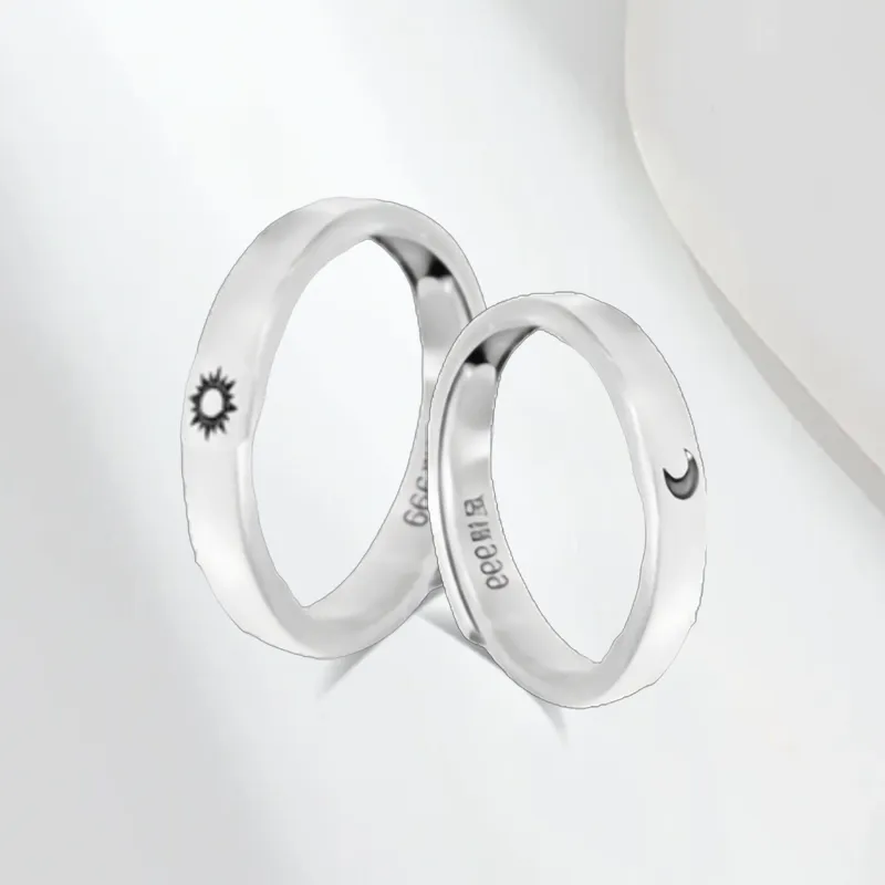 CHINA GOLD 999 Fine Silver Rings Unisex-4