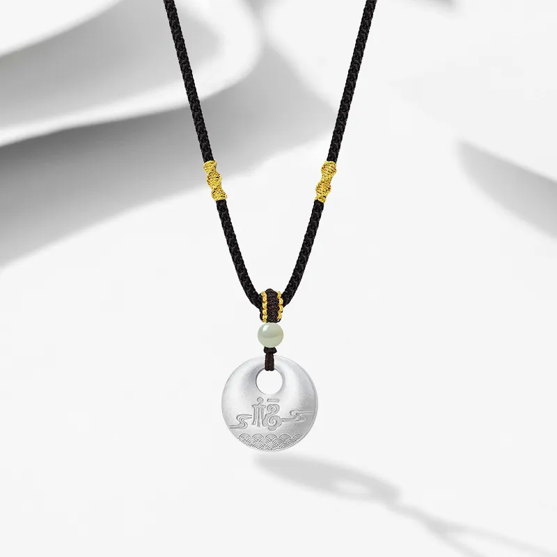 CHINA GOLD S999 Fine Silver Necklaces Unisex-1