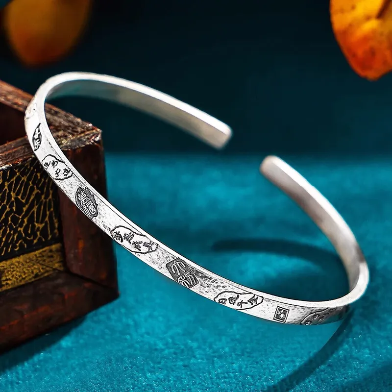 CHINA GOLD 999 Fine Silver Sterling Silver Bracelets Women's-3