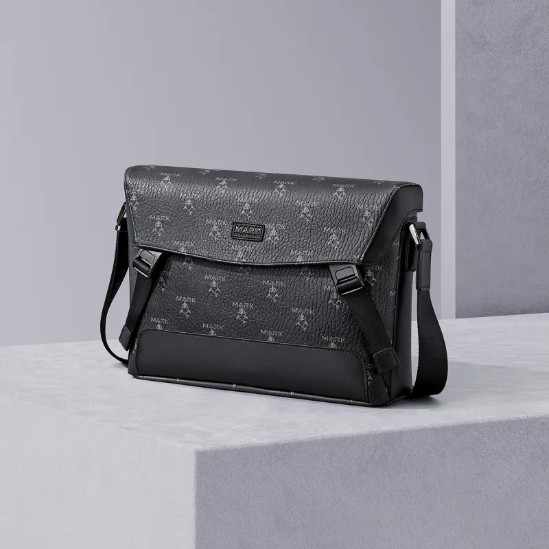FAIRWHALE PVC Shoulder Bag Regular Unisex Black-6