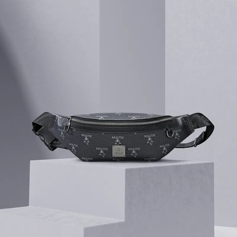 FAIRWHALE PVC Sling Bag Regular Unisex Black-5