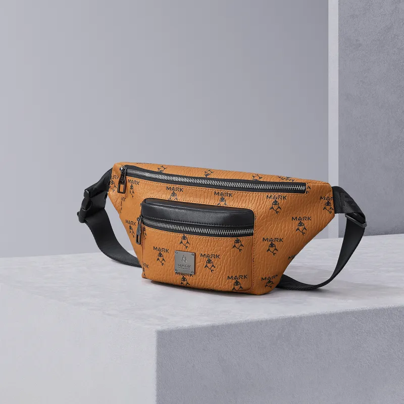 FAIRWHALE PVC Sling Bag Regular Unisex Brown-6