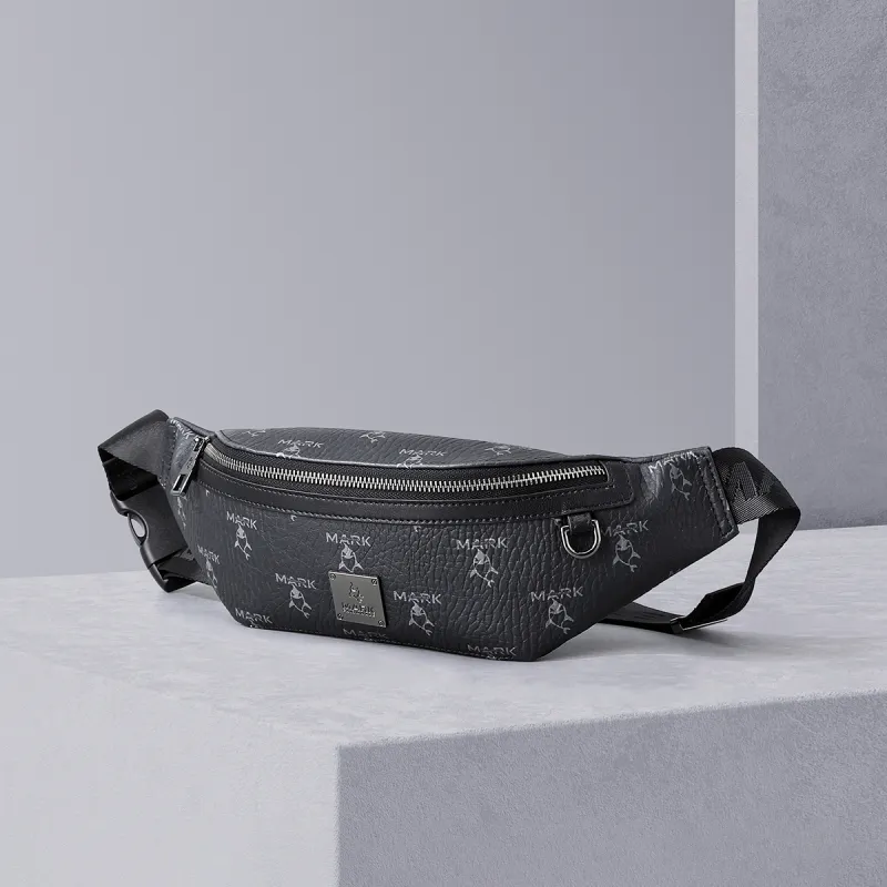 FAIRWHALE PVC Sling Bag Regular Unisex Black-6