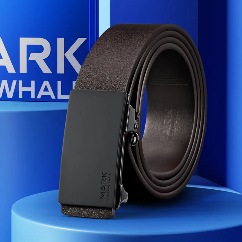 FAIRWHALE Cow Split Leather Belts Men's Width 3.4cm-5