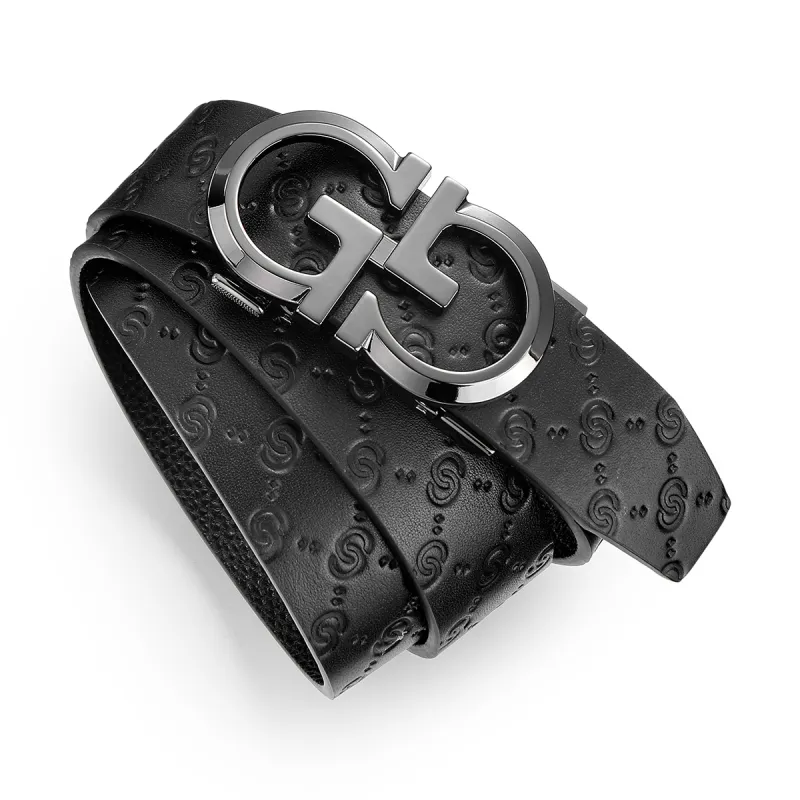 FAIRWHALE Cow Leather Belts Men's Width 3.5CM-2