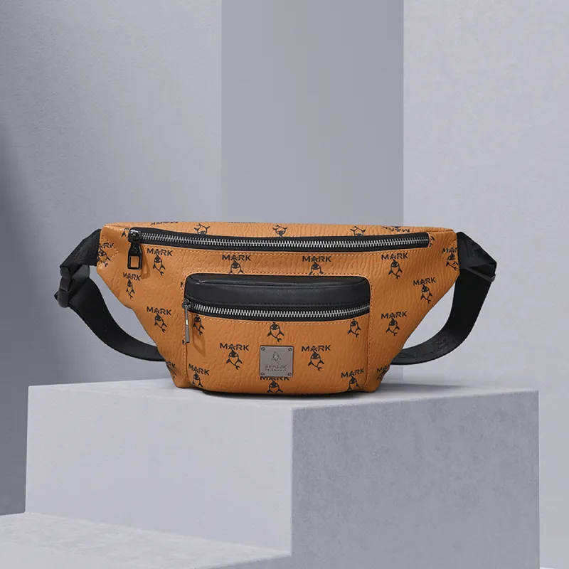 FAIRWHALE PVC Sling Bag Regular Unisex Brown-5