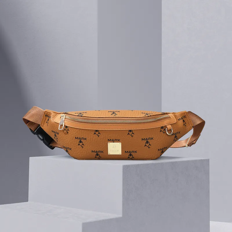 FAIRWHALE PVC Sling Bag Regular Unisex Brown-4
