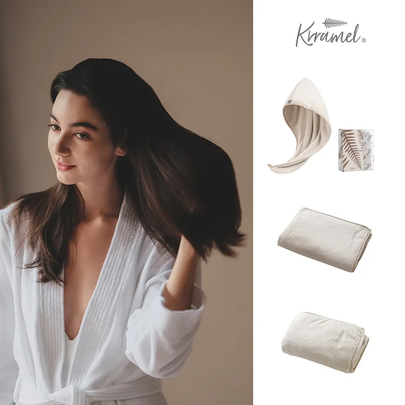 Krramel Home Use Quick Dry Non Pilling Bath Towels-15