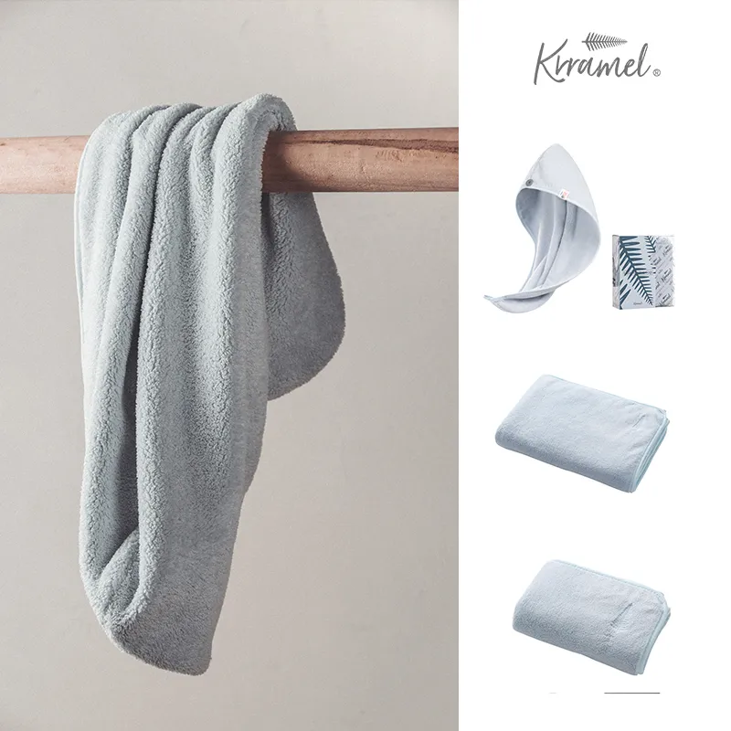 Krramel Home Use Quick Dry Non Pilling Bath Towels-11
