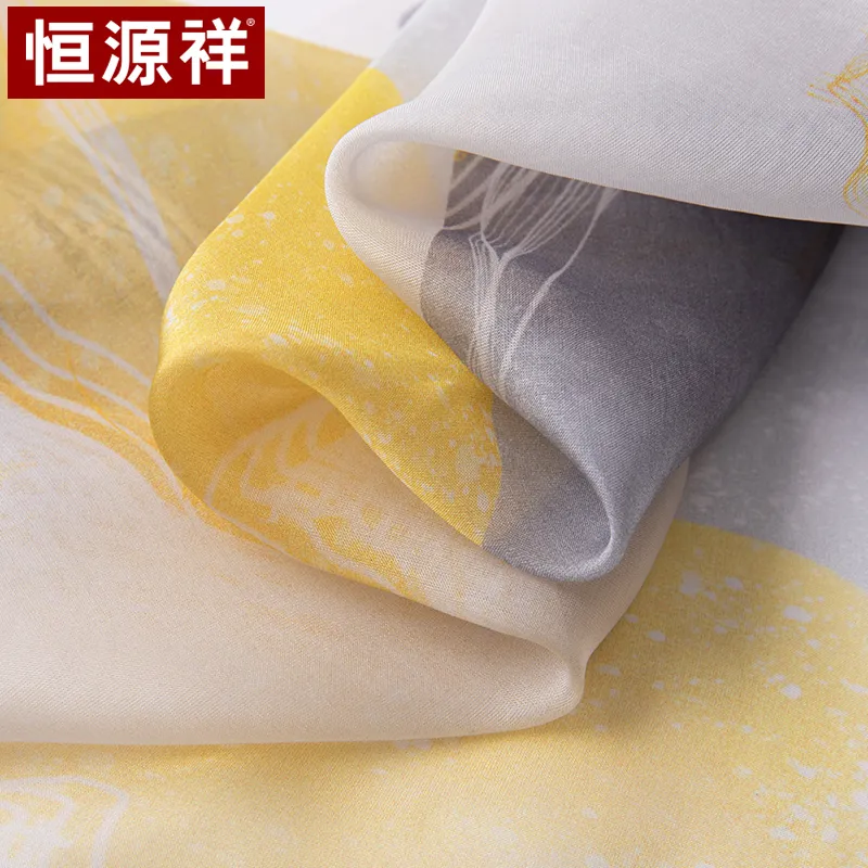H YXIANG Silk Scarves Women's-10