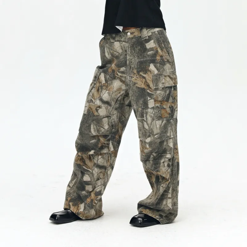 ONE UP Cargo Pants Unisex Camouflage-2