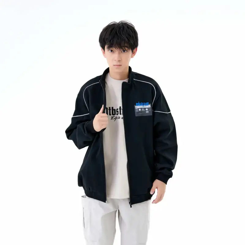 OTB Baseball Jacket Unisex Black-2