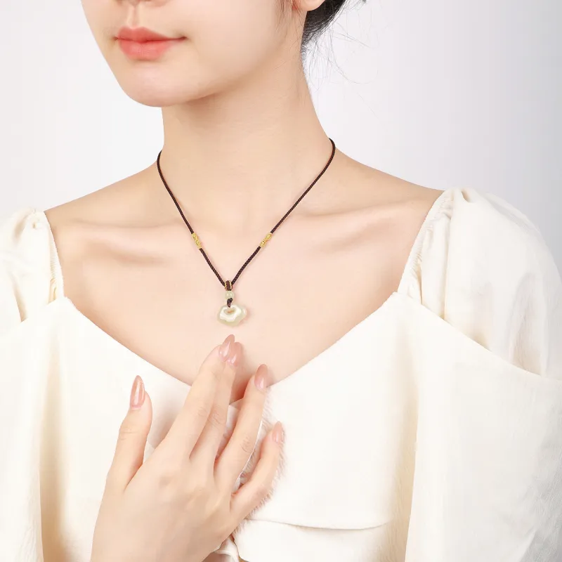 CHINA GOLD Pendants Pale Greenish White Jade Unisex-1