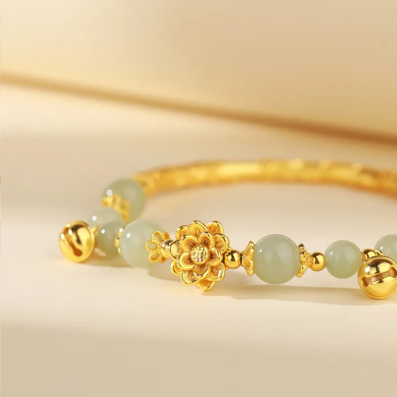 CHINA GOLD Bracelets Green Jade Women's-3