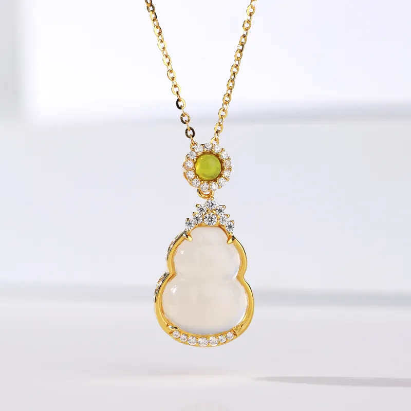 CHINA GOLD Agate Necklaces Unisex-1