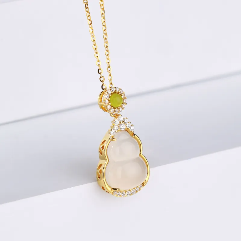 CHINA GOLD Agate Necklaces Unisex-2