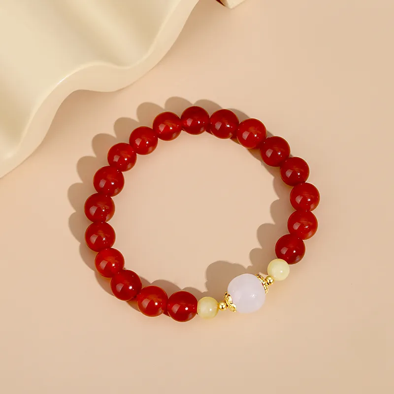 CHINA GOLD Agate Bracelets Women's-2