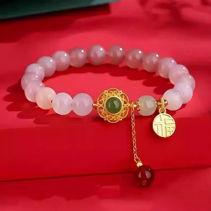 CHINA GOLD Agate Bracelets Women's-4