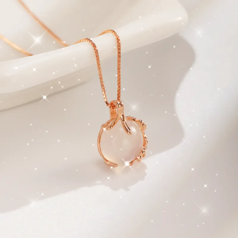CHINA GOLD Chalcedony Necklaces Women's-2