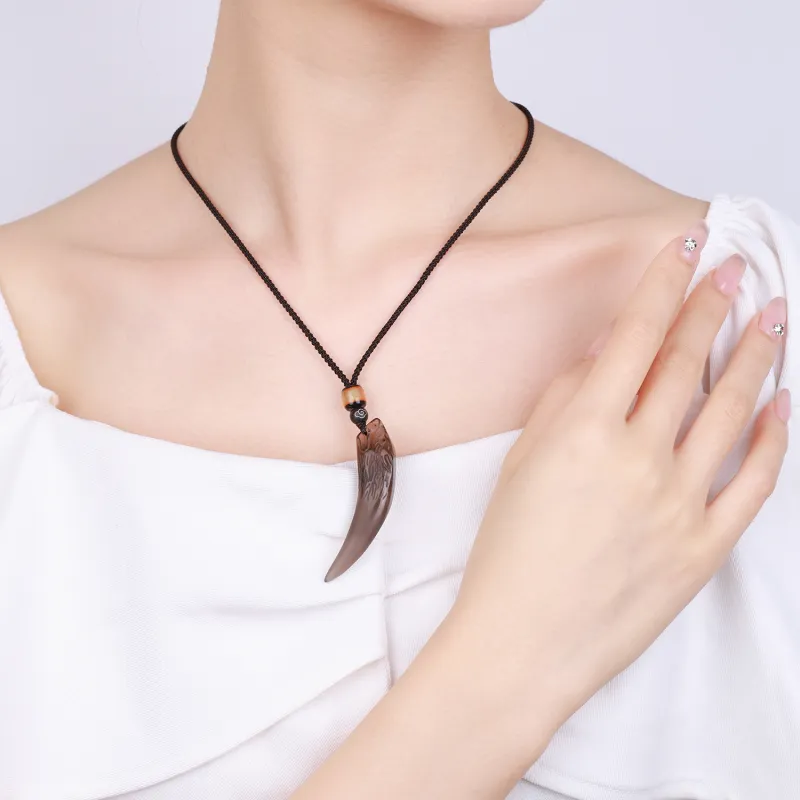 CHINA GOLD Natural Obsidian Necklaces Unisex-5