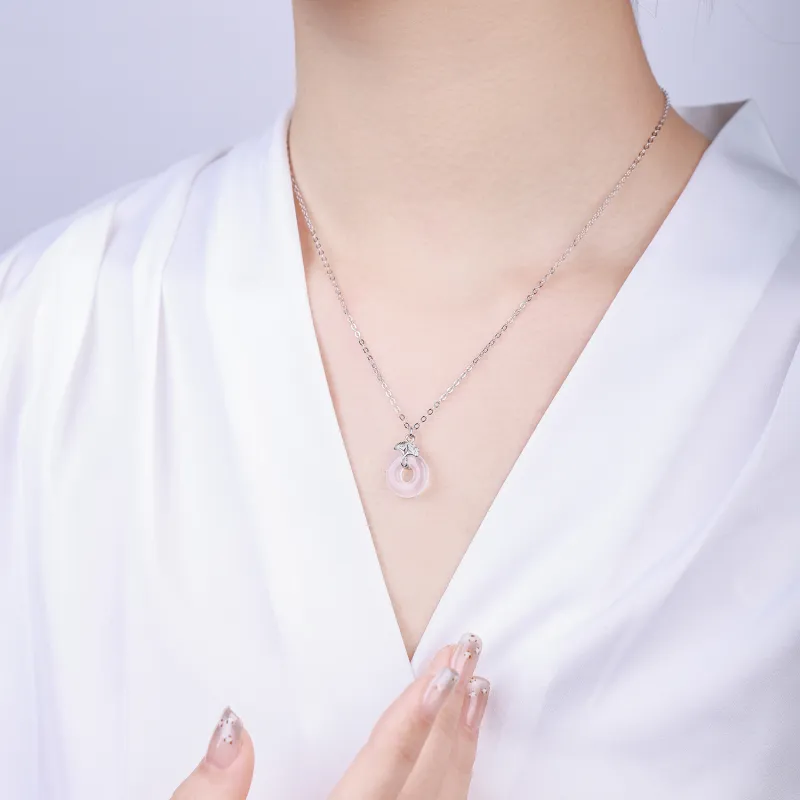 CHINA GOLD Agate Necklaces Women's-3