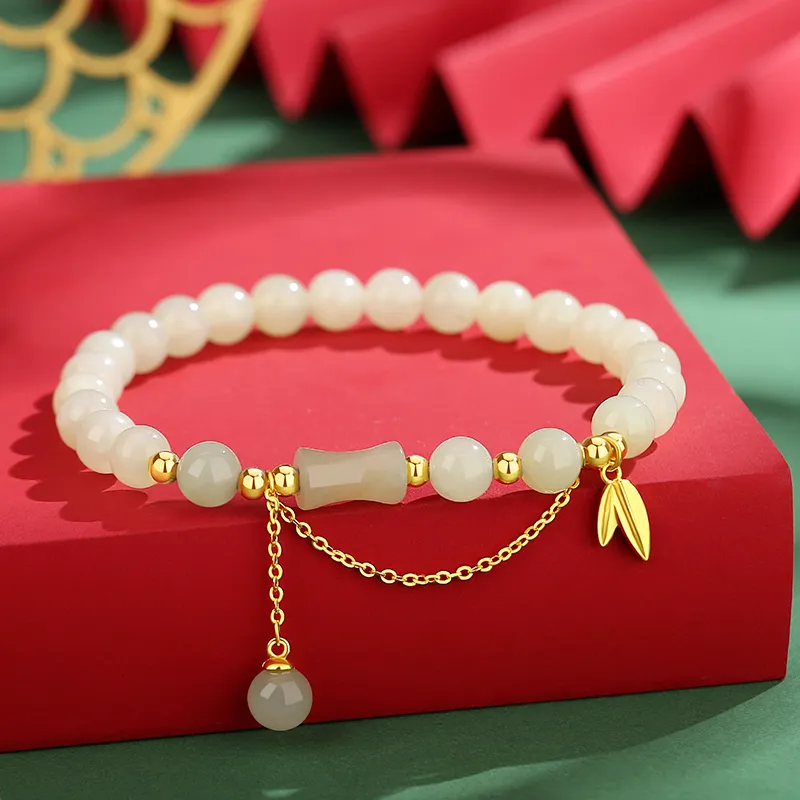 CHINA GOLD Hetian Jade Bracelets White Jade/Pale Greenish White Jade Women's-3
