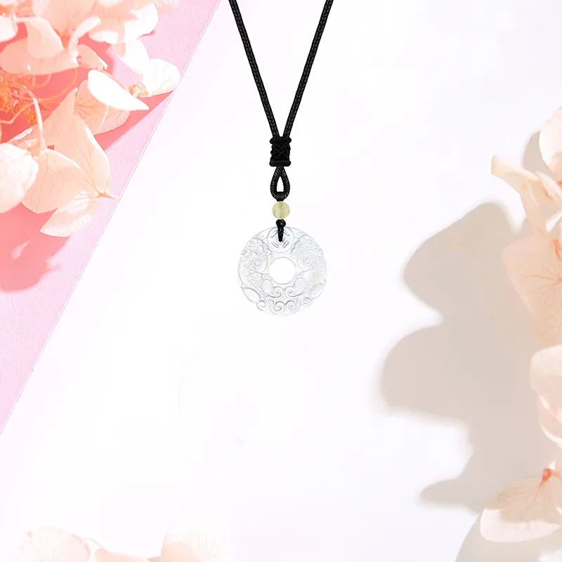 CHINA GOLD Chalcedony Jade Necklaces Women's-1