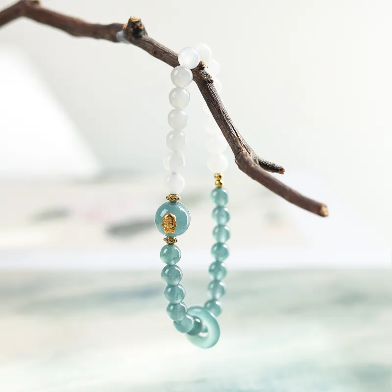 CHINA GOLD Ice Type Jadeite Bracelets Unisex-3