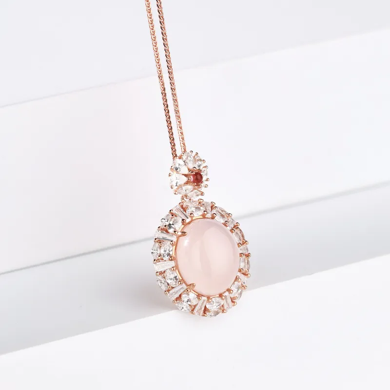 CHINA GOLD Natural Agate Necklaces Women's-2
