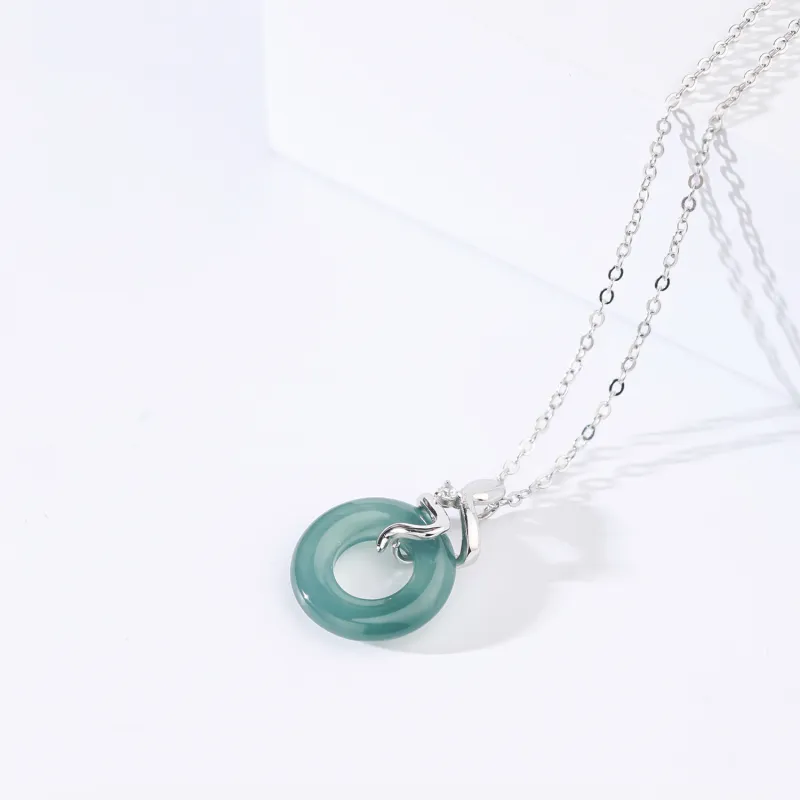 CHINA GOLD Ice Glutinous Necklaces Women's-9