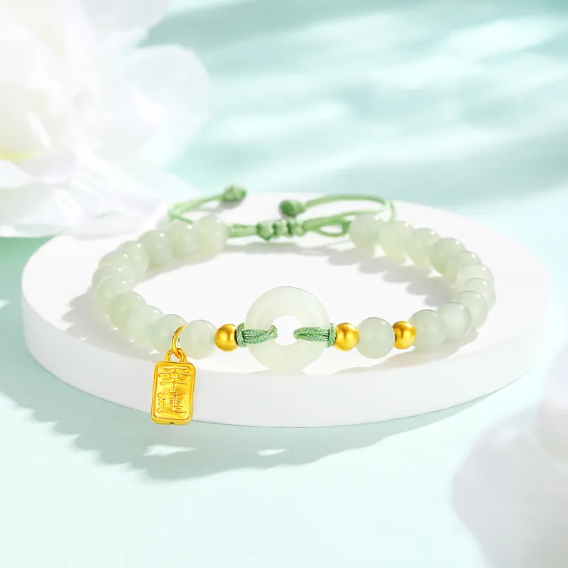 CHINA GOLD Hetian Jade Bracelets White Jade/Pale Greenish White Jade Women's-4