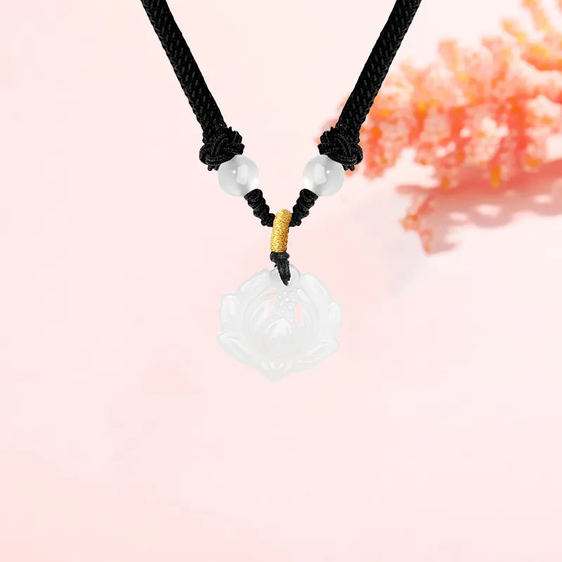 CHINA GOLD Chalcedony Necklaces Unisex-3