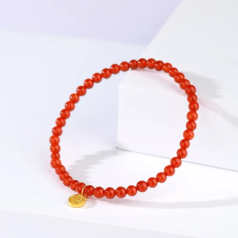 CHINA GOLD Agate Bracelets Women's-2