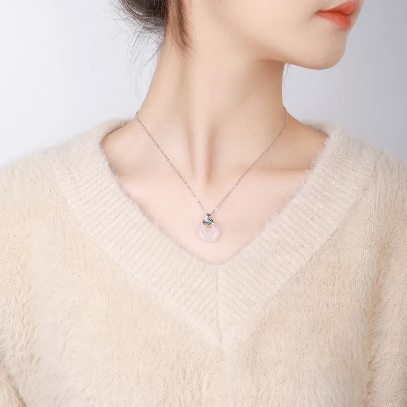 CHINA GOLD Agate Jade Necklaces Women's-11