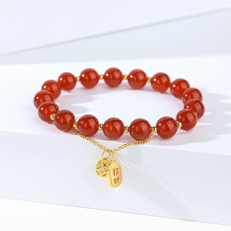 CHINA GOLD Natural Agate Jade Bracelets Women's-1