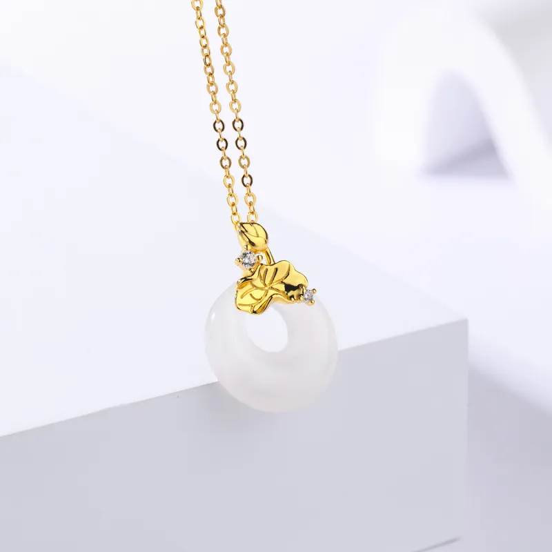 CHINA GOLD Agate Jade Necklaces Women's-3
