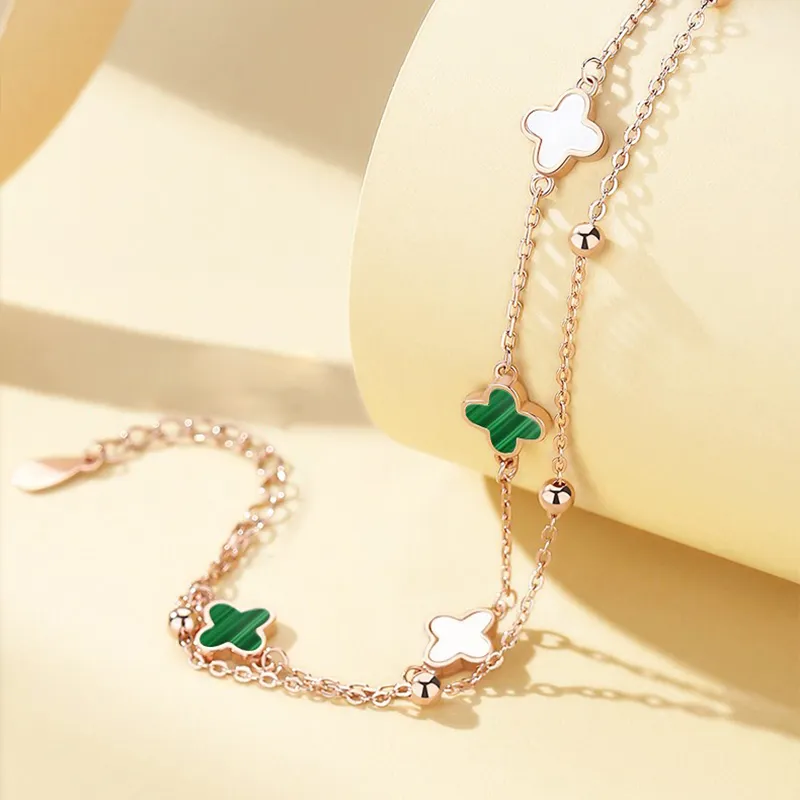 CHINA GOLD Malachite Bracelets Women's-4
