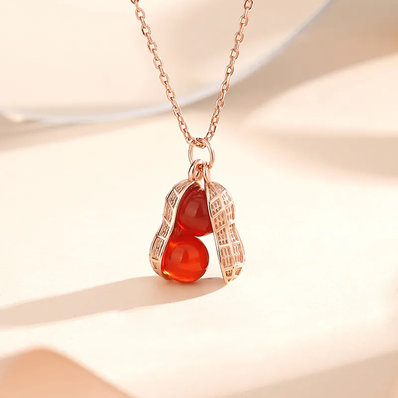 CHINA GOLD Agate Jade Necklaces Women's-1