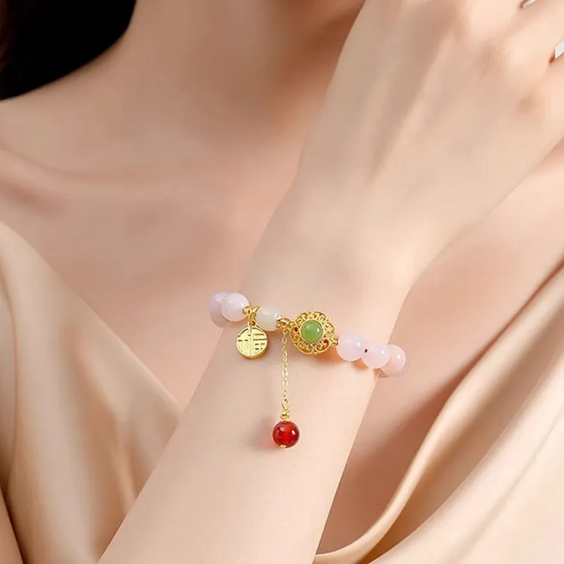 CHINA GOLD Agate Bracelets Women's-1