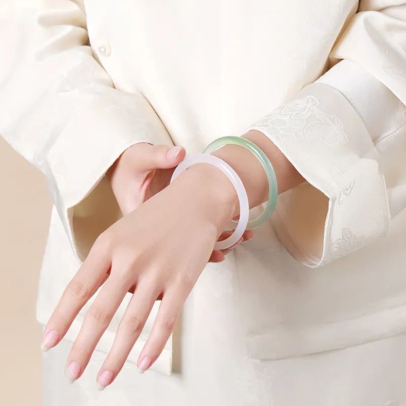 CHINA GOLD Chalcedony Bangles Women's-1