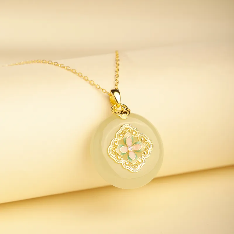 CHINA GOLD Pendants Pale Greenish White Jade Women's-3