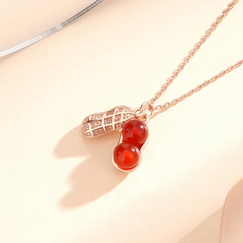 CHINA GOLD Agate Jade Necklaces Women's-3
