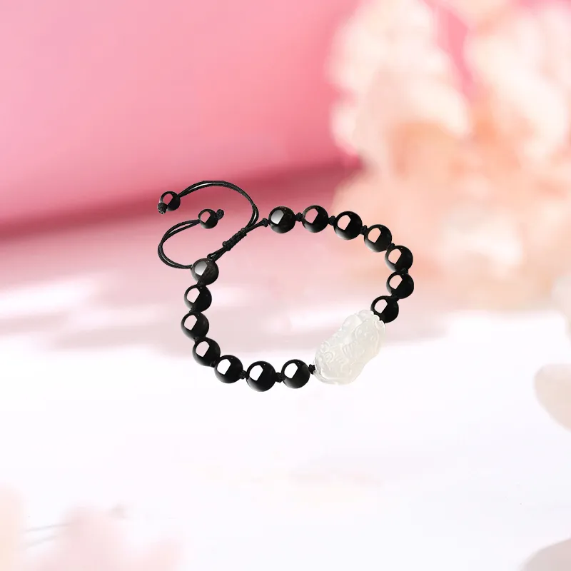 CHINA GOLD Obsidian Bracelets Women's-2
