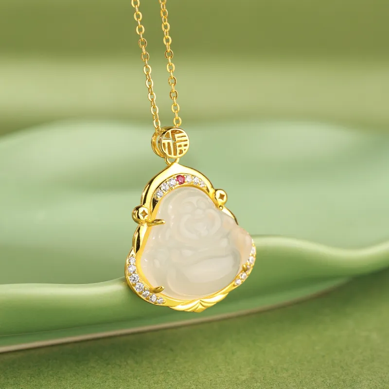 CHINA GOLD Agate Necklaces Women's-3