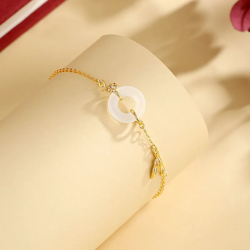 CHINA GOLD Chalcedony Bracelets Women's-4
