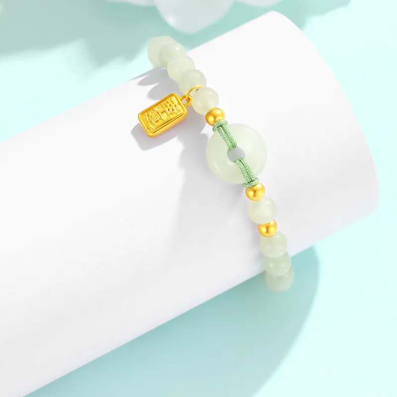 CHINA GOLD Hetian Jade Bracelets White Jade/Pale Greenish White Jade Women's-3