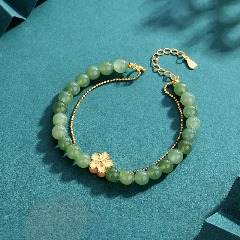 CHINA GOLD Hetian Jade Bracelets White Jade/Pale Greenish White Jade Women's-2
