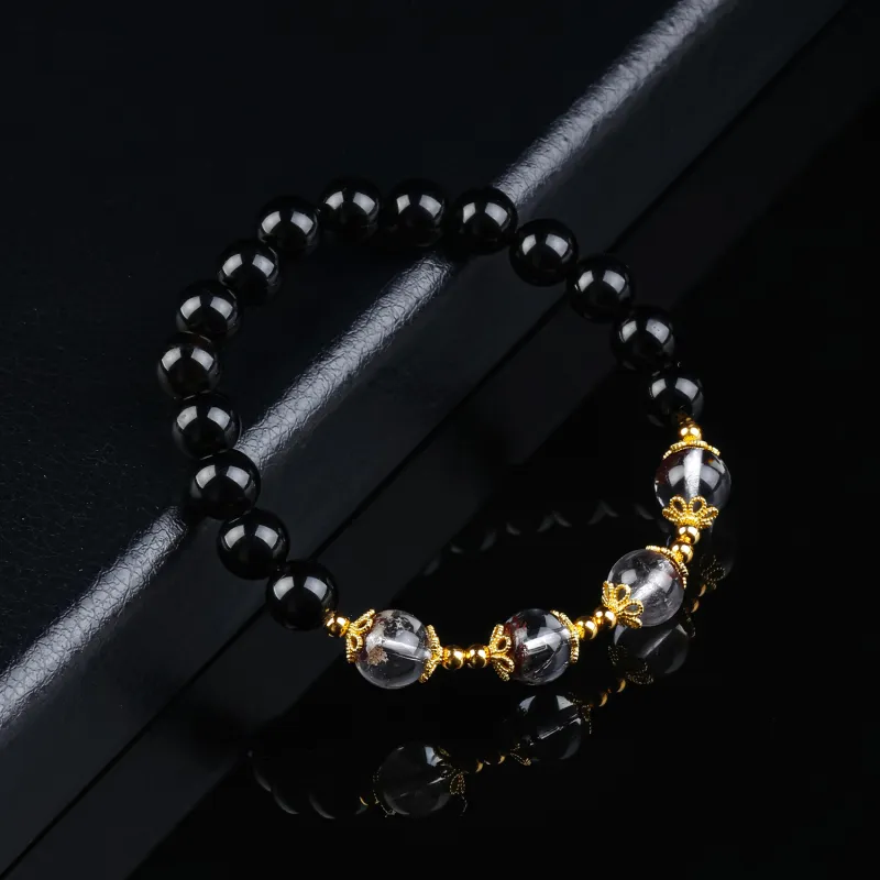 CHINA GOLD Obsidian Bracelets Unisex-2